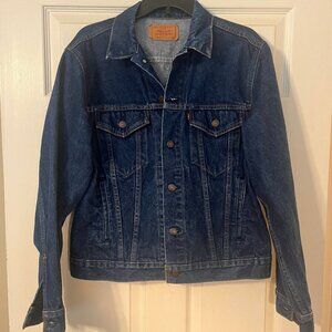 Vintage Levis 70506-0216 Denim Type 3 4 Pocket Trucker Jacket USA Size 42